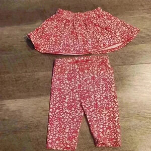 Green Dog Hearts & Stats Legging/Skirt Set